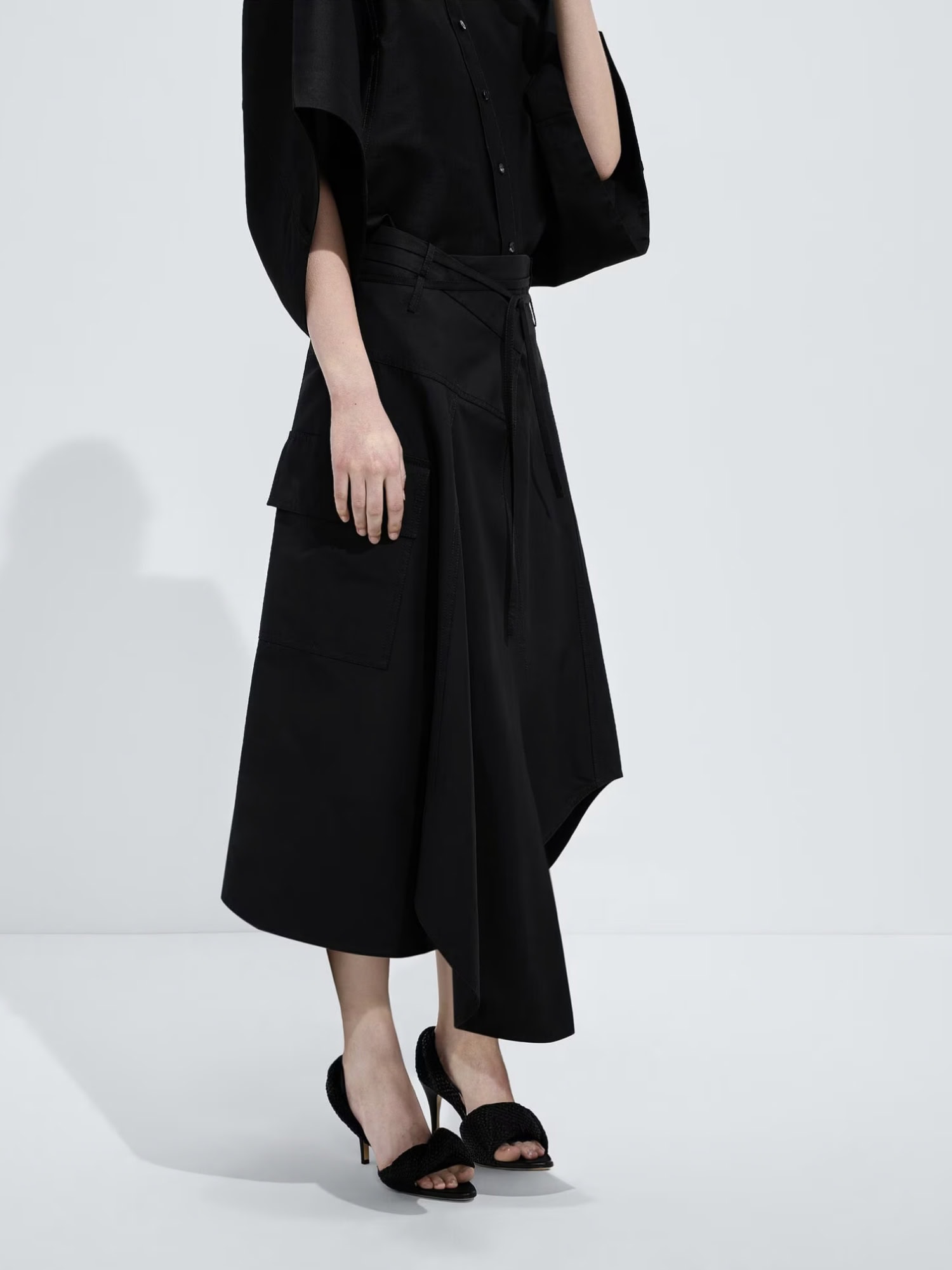 Midi Drawstring Skirt