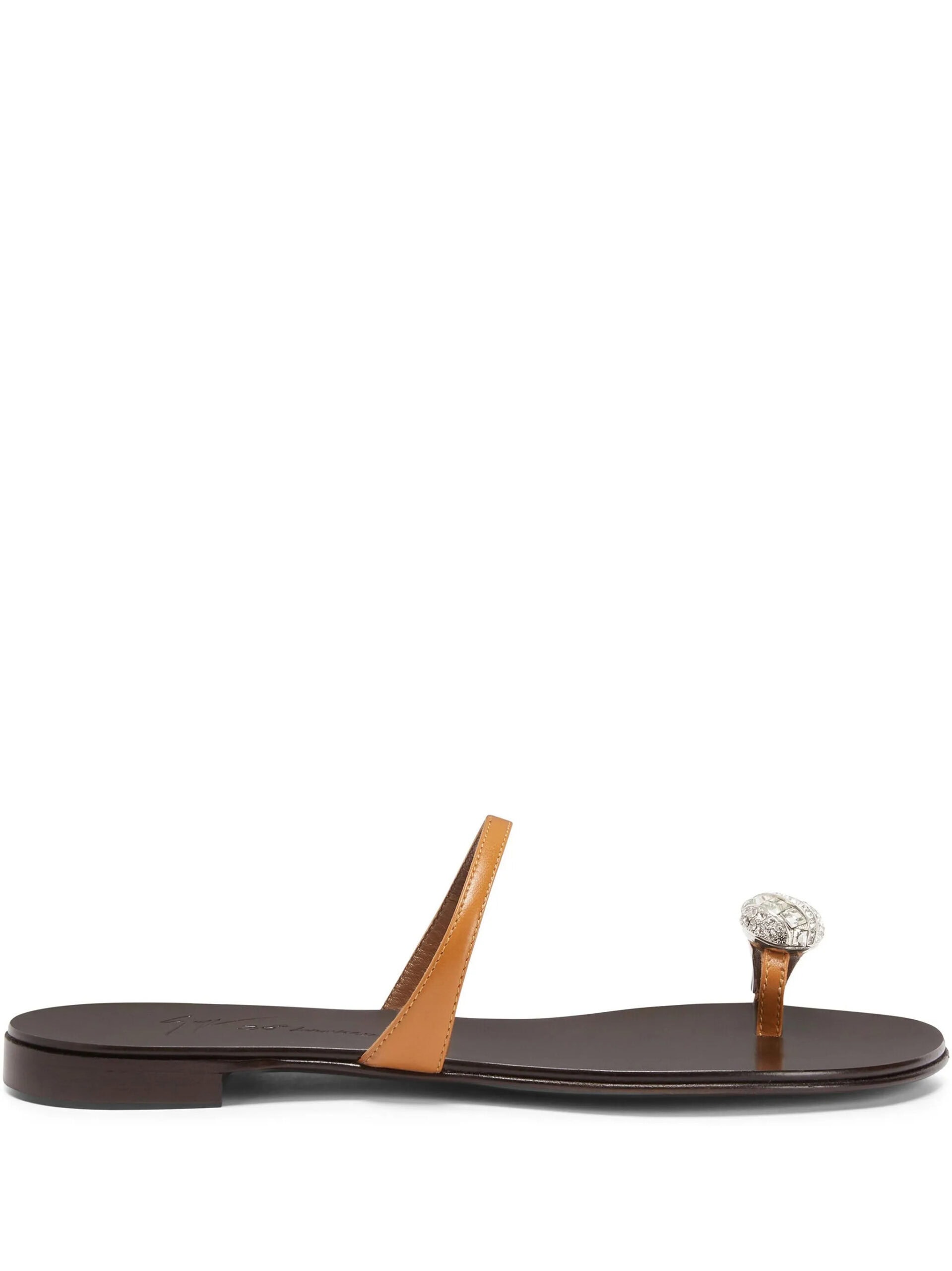 Sandals with Crystal Embellishment