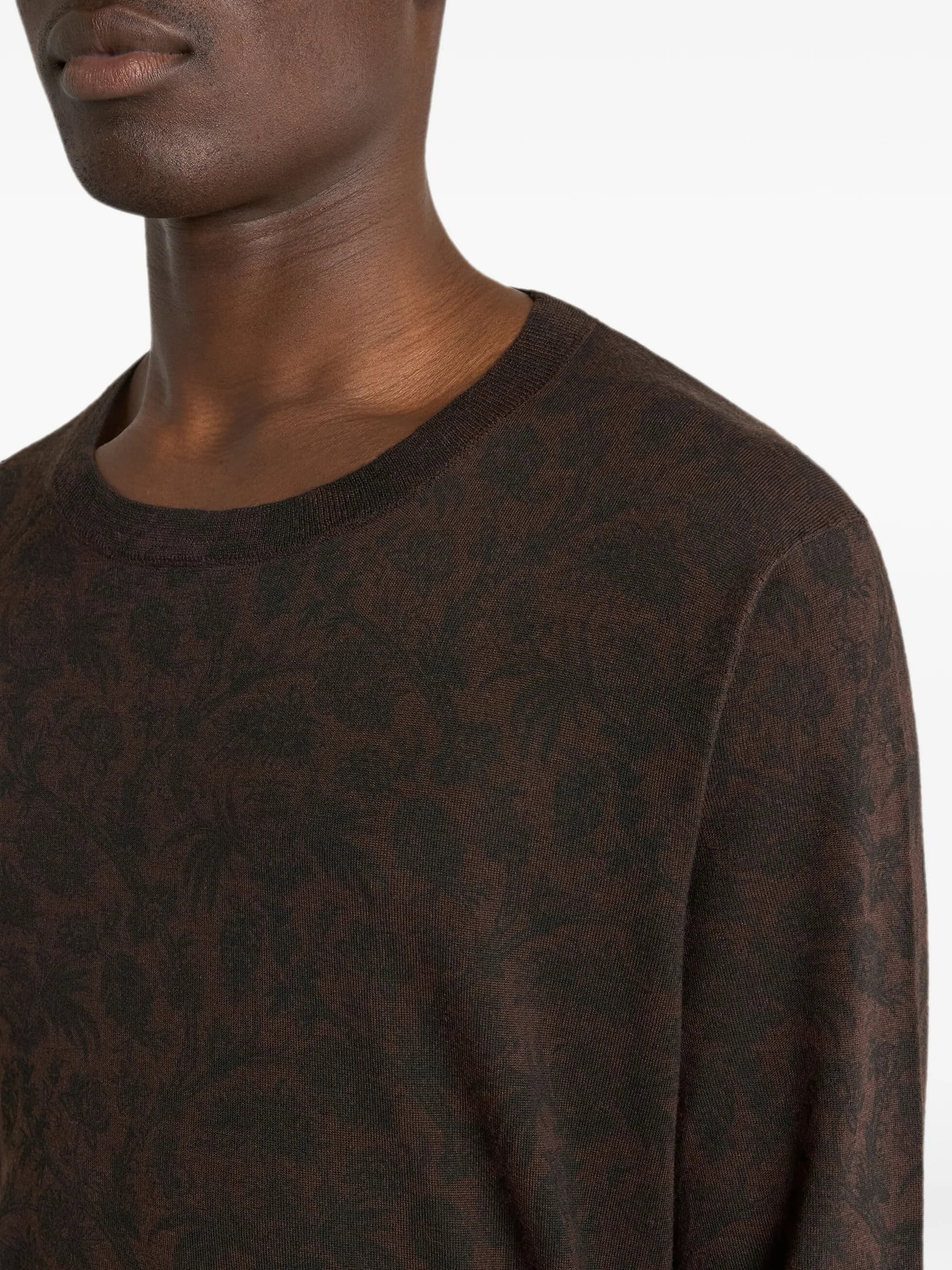 Paisley Print Sweater
