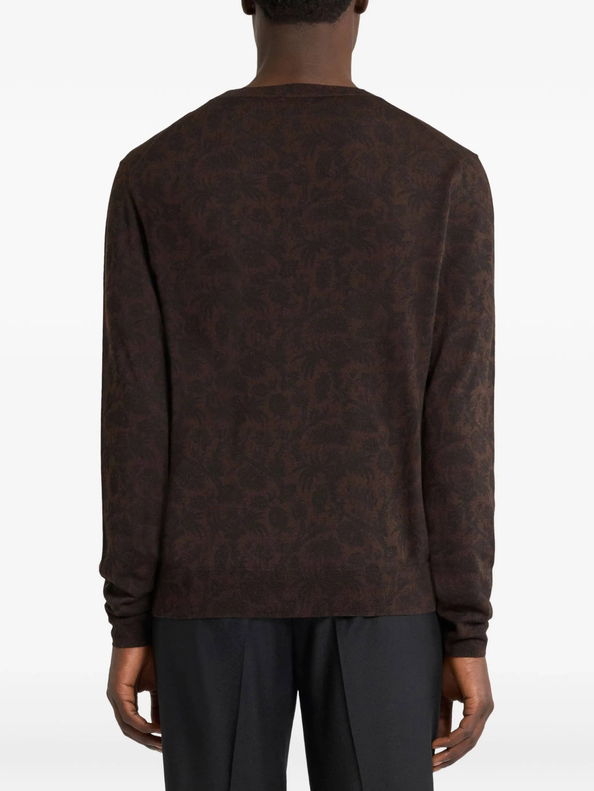 Paisley Print Sweater