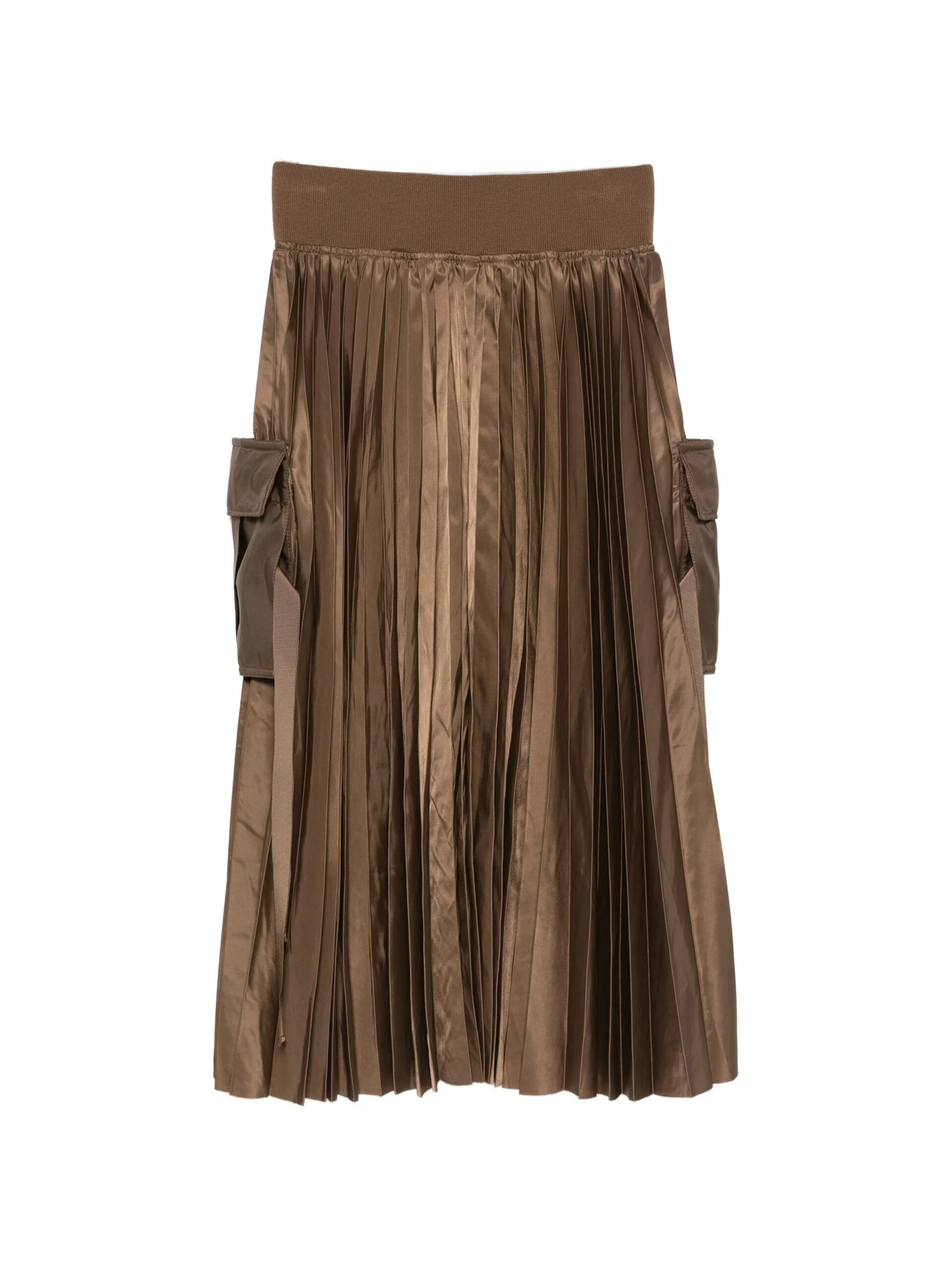 Pleated midi skirt